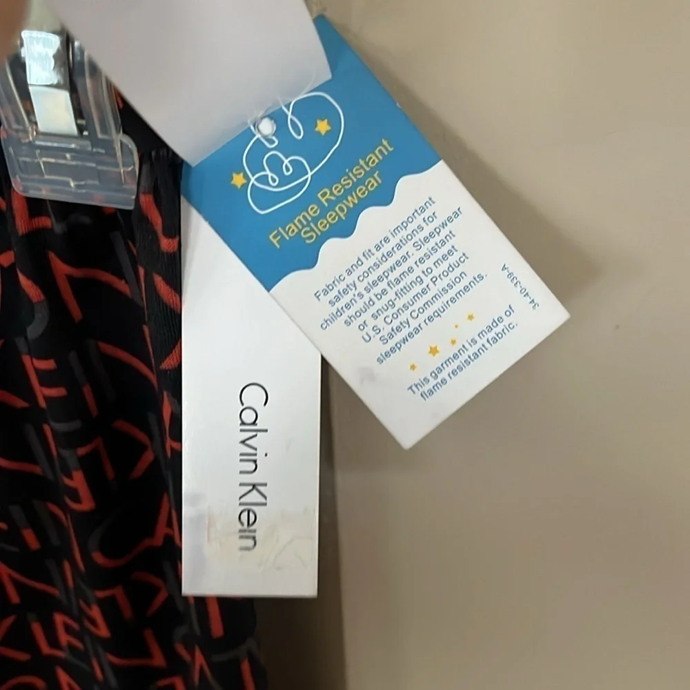 Brand New Calvin Klein Sleep Pants Flame Resistant Stretch Waist Pajama Bottom